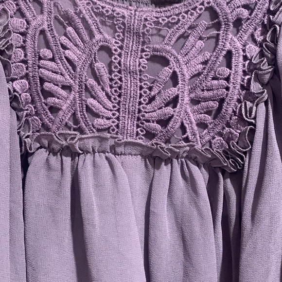 Beautiful Vintage Victoria’s Secret Moda International Purple Sheer Top - Picture 2 of 4